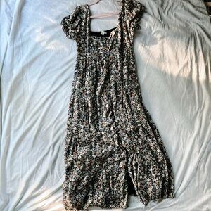 American Eagle Outfitters Floral Maxi Dress - Black and White